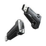 Adapter UGREEN, USB-A (M) na RS232 (Ž), crni