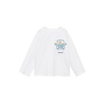 MANGO KIDS Majica 'DRIVEIN' nude / golublje plava / kraljevski zelena / prljavo bijela