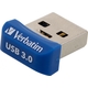 USB memorija, 64GB, USB 3.0, 80/25MB/sec, VERBATIM "NANO STORE ´N´ STAY"