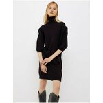 Black Ladies Sweater Dress with Balloon Sleeves Liu Jo - Women crna