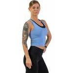 Nebbia Sporty Slim-Fit Crop Tank Top Light Blue S