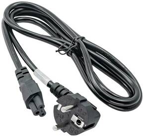 Akyga struja adapterski kabel [1x sigurnosni utikač - 1x ženski konektor c5] 1.50 m crna