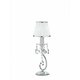 FANEUROPE I-BOEME/L1 | Boeme Faneurope stolna svjetiljka Luce Ambiente Design 44cm s prekidačem 1x E14 krom, svjetlucavi, kristal