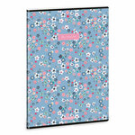 Ars Una: Pearl Blossom plava ekstra spajalica bilježnica s crtama A/4