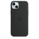 Apple iPhone 15 Plus silicone case with MagSafe Black