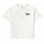 Majica za dječake Lacoste Cotton Back and Front Print T-shirt - white
