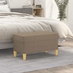 vidaXL Klupa smeđesiva 70 x 35 x 41 cm od tkanine