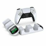 STALAK ZA PS5 S DUAL DOCK PUNJAČEM ZA PS5 KONTROLERE DOBE TP5-0507 BIJELI