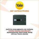 YALE VATROOTPORNI SEF VISOKE SIGURNOSTI ZA DOKUMENTE