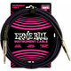 Ernie Ball Braided Straight Straight Inst Cable Crna-Ljubičasta 3 m Ravni - Kutni