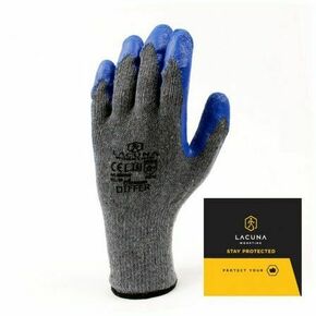 Zaštitne rukavice DIFFER SA LATEKS PREMAZOM PLAVA VEL. 10