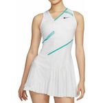 Ženska teniska haljina Nike Court Dri-Fit Tennis Dress W - white/white/washed teal/wolf grey