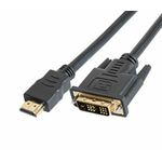 NaviaTec DVI-311 - DVI muški na HDMI muški kabel, 5m 18 1 pin Bakar (Cu) Pozlaćeni konektori