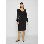 Black women's sweater dress VILA Ril - Women's crna