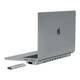 USB-C docking station / Hub for MacBook Pro 16" INVZI MagHub 12in2 with SSD tray (gray)