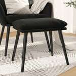 vidaXL Tabure crni 45x29,5x35 cm baršunasti
