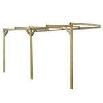 vidaXL Potporna pergola 2 x 4 x 2,2 m drvena