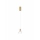 NOVA LUCE 9060900 | Doc-NL Nova Luce visilice CRI&gt;90 svjetiljka 1x LED 3000K zlatno, prozirno, opal