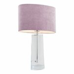 ARGON 3841 | Prato-AR Argon stolna svjetiljka 50cm sa prekidačem na kablu 1x E27 krom, prozirno, ružičasto