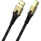 Oehlbach USB kabel USB 2.0 USB-A utikač, USB-B utikač 7.50 m crna/zlatna D1C9545