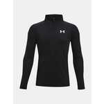 UNDER ARMOUR Sportska sweater majica crna / bijela