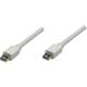 Manhattan Mini-DisplayPort priključni kabel Mini DisplayPort utikač, Mini DisplayPort utikač 1.00 m bijela 324557 pozlaćeni kontakti DisplayPort kabel