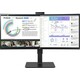LG UltraWide 34BQ77QC-B monitor, IPS, 34", 21:9, 3440x1440, 60Hz, pivot, USB-C, HDMI, Display port, USB