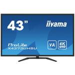 Iiyama ProLite X4373UHSU-B1 tv monitor, MVA/VA, 43", 16:9, 3840x2160, 60Hz/75Hz, HDMI, Display port, USB