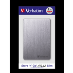 Externi hard disk Verbatim Store'n'Go Alu slim 2.5" (6,35Cm) 2TB USB 3.2 GEN1 sivi
