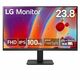 LG 24MR400 monitor, IPS, 23.5"/23.8"/24", 16:9, 1920x1080, 100Hz, pivot, HDMI, VGA (D-Sub)