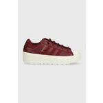 Tenisice adidas Originals SUPERSTAR BONEGA X SHARED boja: bordo - bordo. Tenisice iz kolekcije adidas Originals izrađene od ekološke kože. Model s gumenim potplatom koji je izdržljiv i otporan na oštećenja.