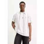 Pamučna košulja Tommy Jeans za muškarce, boja: bež, regular, s klasičnim ovratnikom, DM0DM21302