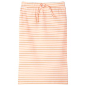 VidaXL Dječja ravna suknja s prugama fluorescentno narančasta 104