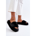 Boto Women's Fur-Lined Slippers Black Stepia crna