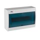 KANLUX 23612 | Kanlux zidna radjelna kutija DIN35, 12P pravotkutnik IP30 IK07 bijelo, sivo-plavo