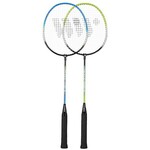 Wish Steeltec 216K badminton racket set 2 rackets + 3 shuttlecocks + case