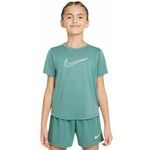 Majica kratkih rukava za djevojčice Nike Girls Dri-FIT One Short Sleeve Top - bicoastal/white