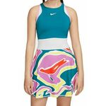 Ženska teniska haljina Nike Court Dri-Fit Slam Dress - green abyss/football grey/white