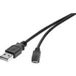 Renkforce USB 2.0 priključni kabel [1x muški konektor USB 2.0 tipa a - 1x muški konektor USB 2.0 tipa micro-B] 15.00 cm crna pozlaćeni kontakti Renkforce USB kabel USB 2.0 USB-A utikač, USB-Micro-B utikač 15.00 cm crna pozlaćeni kontakti