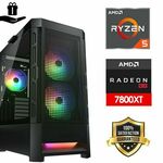 FuturaIT Cougar Gamer PC (AMD Ryzen 5 5600X, 32GB RAM, SSD 1TB, RX 7800XT, 750W, Cougar Case) Poklon cougarpc-5