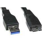 Kabel USB tip A-M=USB tip micro-B-M - USB3.0 za ext. hard disk 0.8m - ROLINE