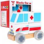 Drveni edukativni kombi hitne pomoći za sastavljanje - Ambulance