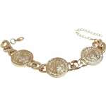 Big Plate Bracelet - Gold Colors bijela