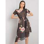 Dress-LK-SK-507634.75P-black smeđa