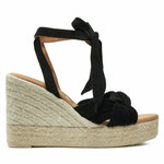 Espadrile Manebi Hamptons Wedge Espadrilles With Knot K 1.0 WS Crna