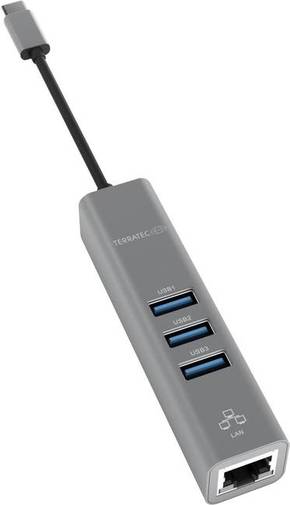 Terratec CONNECT C2 USB-C™ (3.2 Gen 2) Multiport Hub siva
