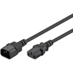 Goobay produžni kabel za napajanje, 1,5 m, C14/ C13, crni (68602)