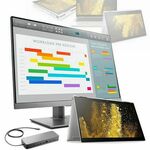 HP EliteBook X360 1040 G5, Core i5-8350U + HP EliteDisplay E243 + HP Universal USB-C docking FIT-RR-1353