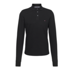 Muška majica Tommy Hilfiger 1985 Slim Long Sleeve Polo - black