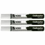 MARKER-KREDA ZA STAKLO 4MM PK3 NOBO BIJELI
